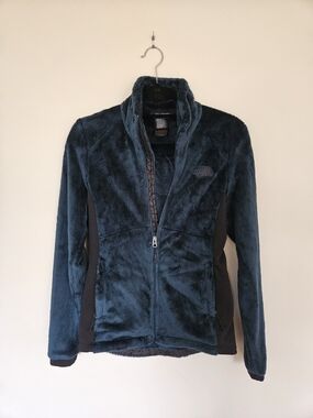 The North Face Women's Plush Full-Zip Teddy Jacket - Deep Teal